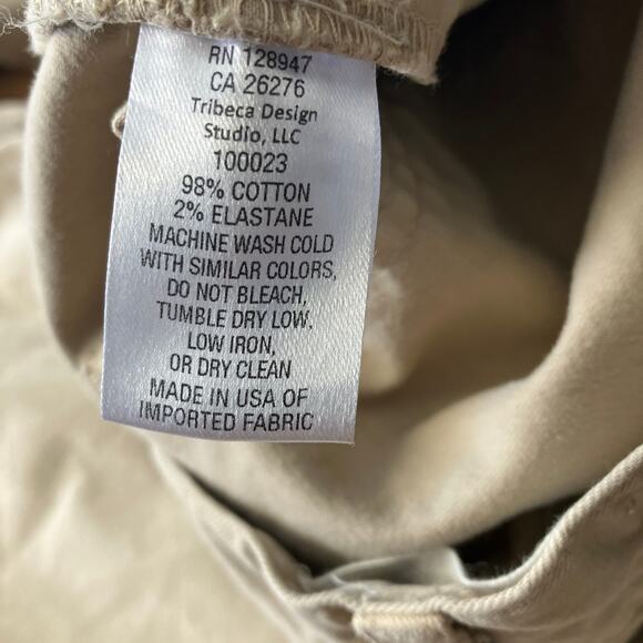 Nili Lotan Shon Pant Curved Barrel Leg Sandstone Beige Tan 10 - Picture 7 of 7